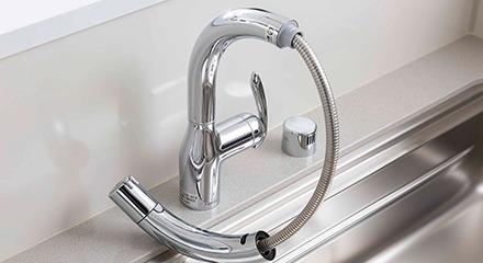 タッチレス浄水機能付シャワー水栓