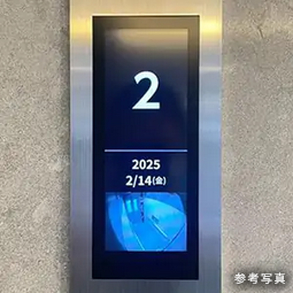 監視モニター付で安心のエレベーター