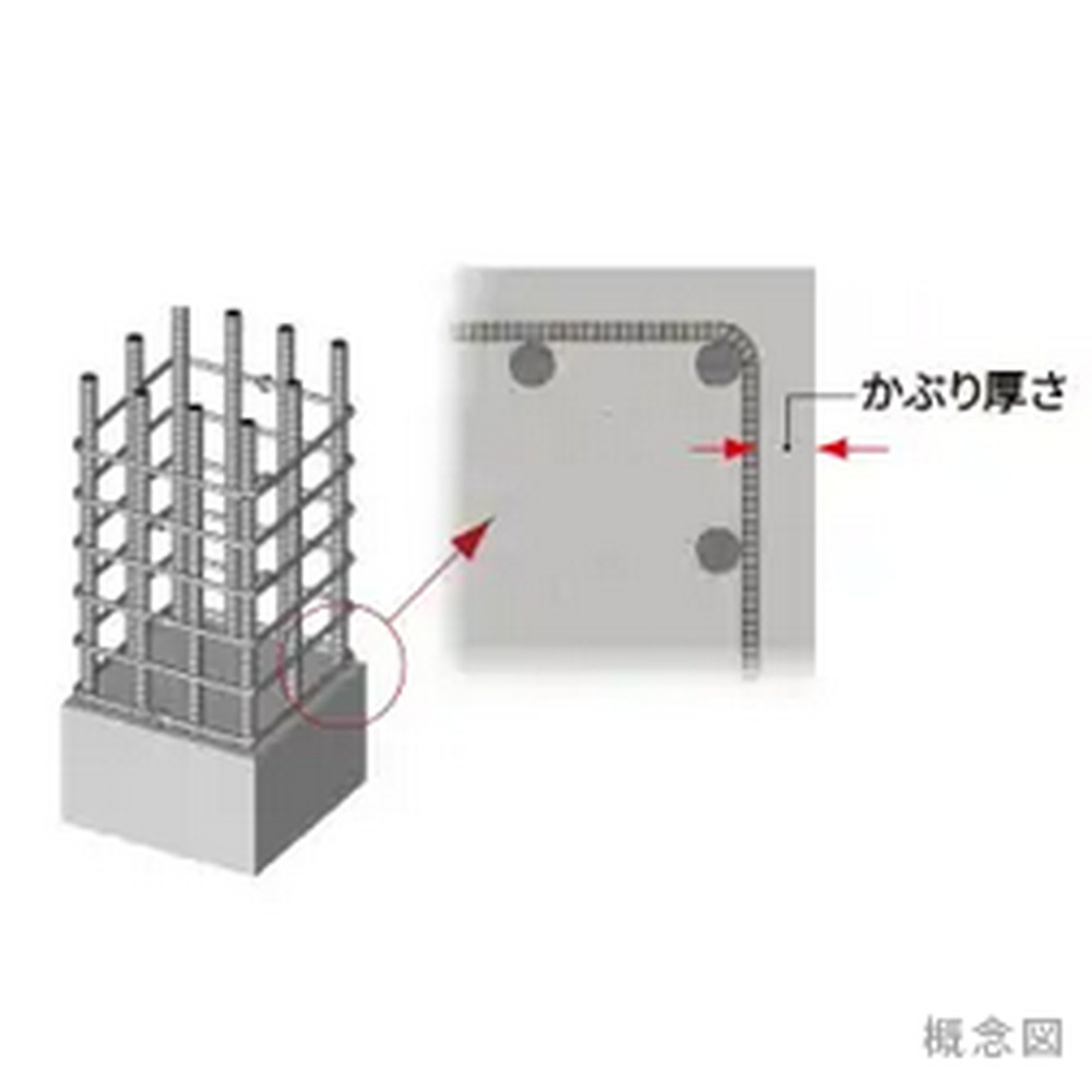 JASS5に準拠した鉄筋のかぶり厚さ