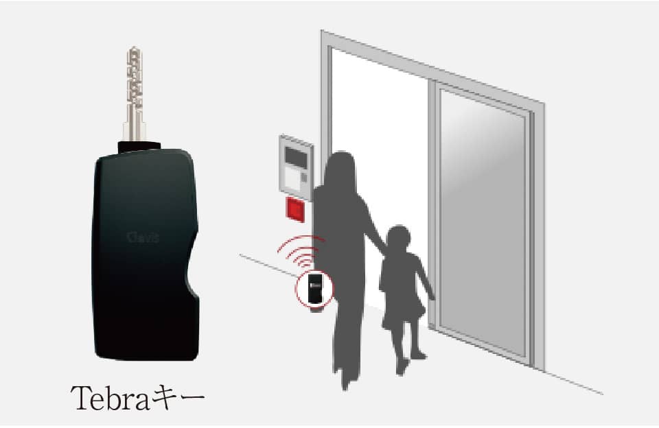 ハンズフリーでオートロックを解錠