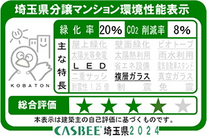 CASBEE埼玉県分譲マンション環境性能表示