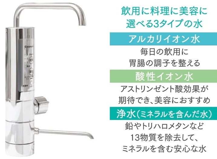 タッチレス水栓＋アルカリ整水器