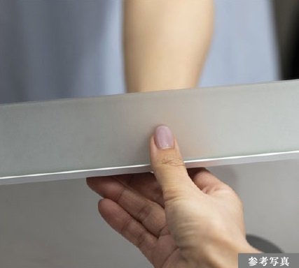 三面鏡下部フロスト加工