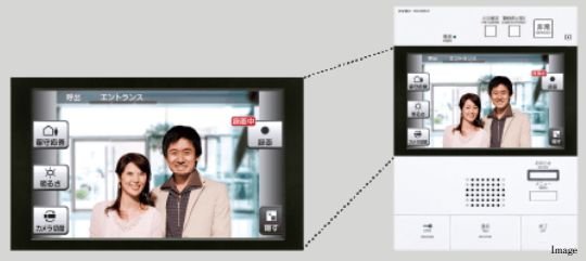 カラーTVモニター付ハンズフリーインターホン
