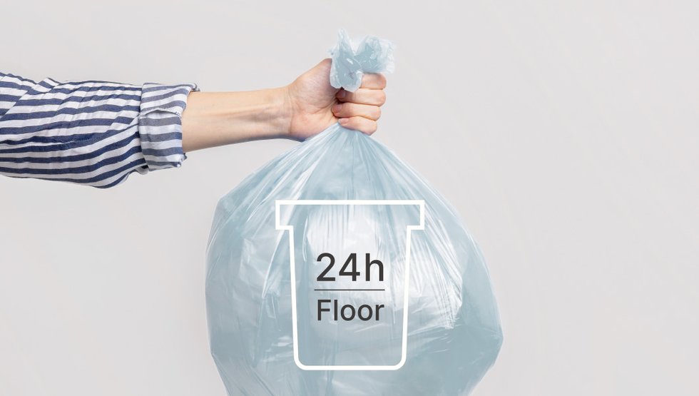各階24時間使用可能なゴミ置場