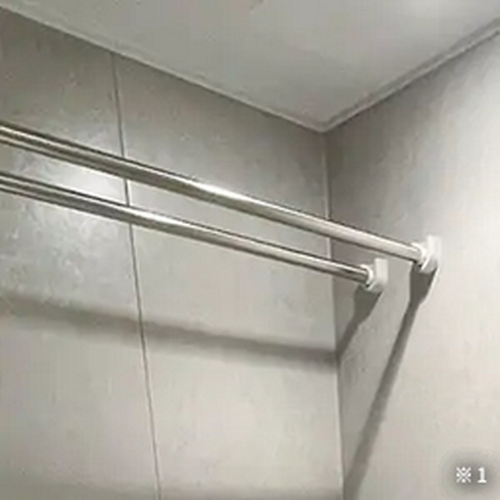 浴室用物干バー2本