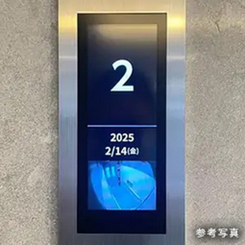 監視モニター付で安心のエレベーター