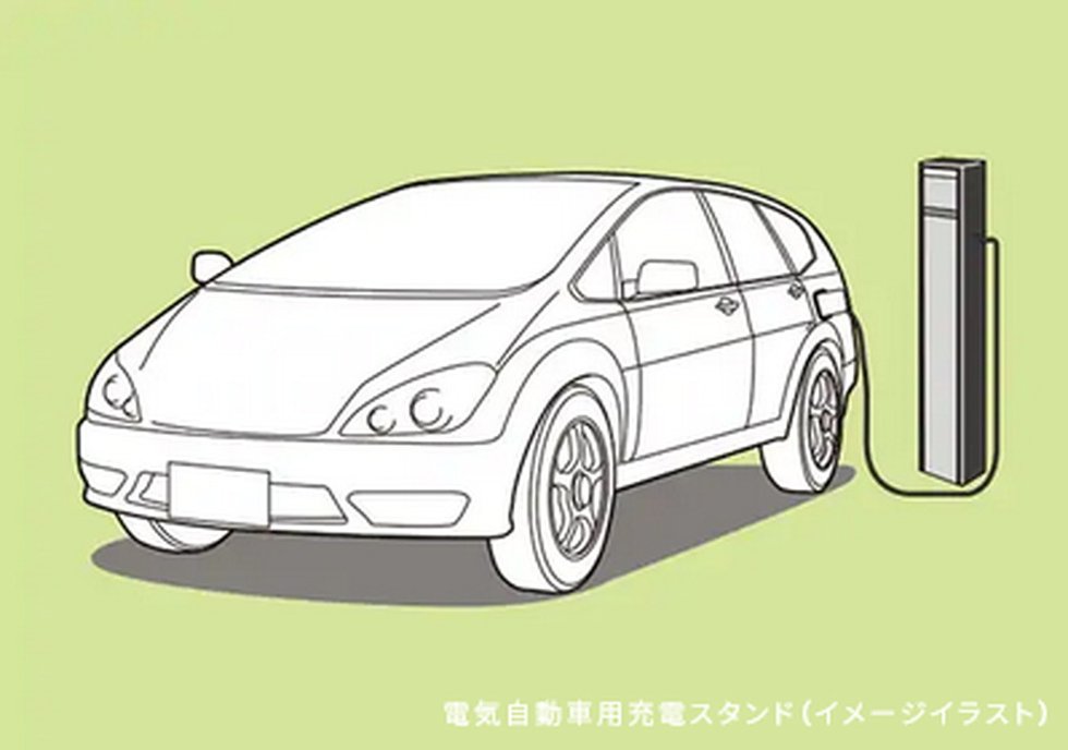駐車場には電気自動車用充電コンセントを設置