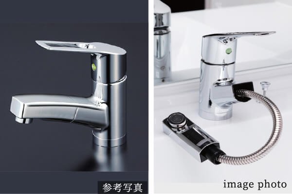 節湯型のシングルレバー混合水栓