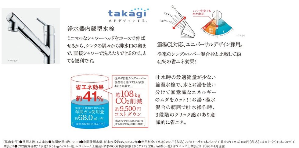 キッチン水栓（コンフォード・スタンダード・コンパクト共通）
【3タイプ共通】