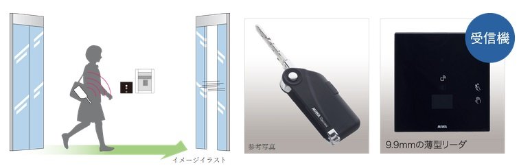 キーをカバンに入れたまま解錠できるRaccess（ラクセス）キーにも対応
