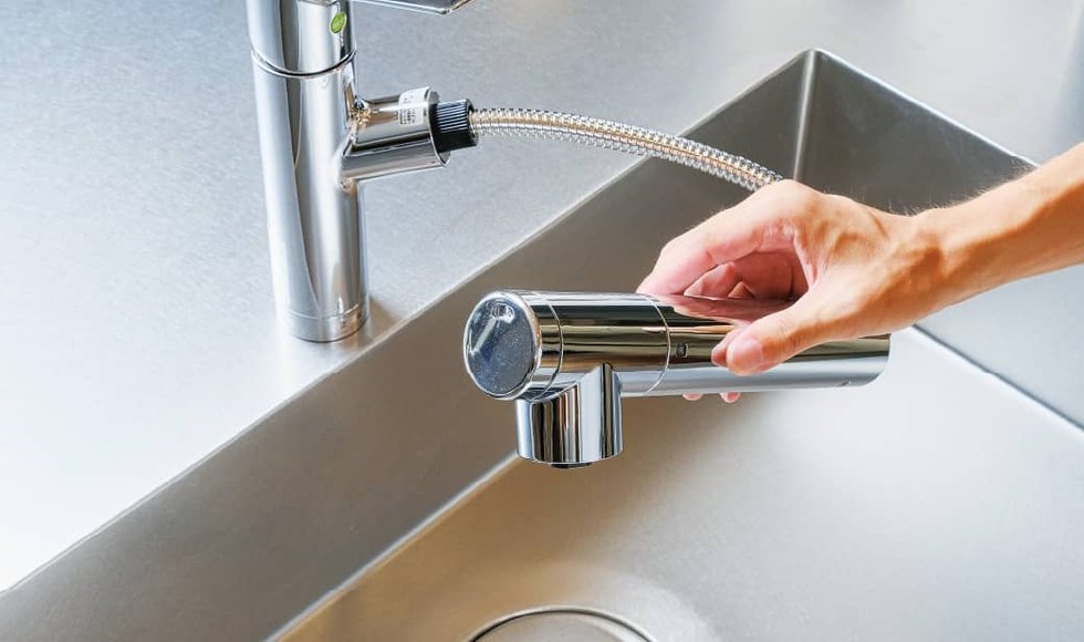 浄水器一体型ハンドシャワー水栓