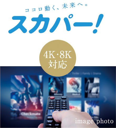 4K・8K衛星放送から地上波まで
多彩な番組が視聴可能