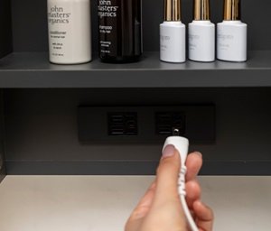 洗面化粧台コンセント