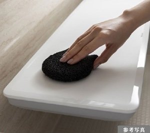 掃除しやすいカウンター