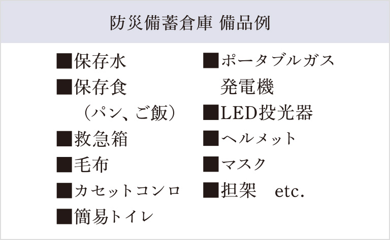防災備蓄倉庫