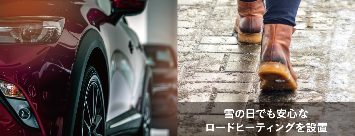 都心でカーライフも充実
敷地内駐車場100%超 月額使用料800円~