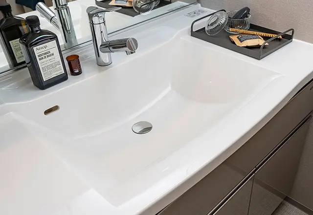 カウンター一体型スクエアボウル