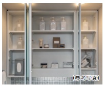 三面鏡裏収納