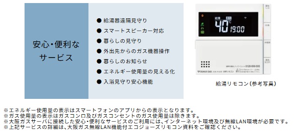 無線LAN機能付きエネルックリモコン