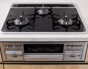 ハイパーガラスコートガスコンロ