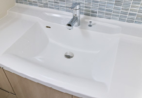 ボウル一体型洗面カウンター