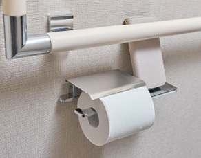 小物置付ペーパーホルダー