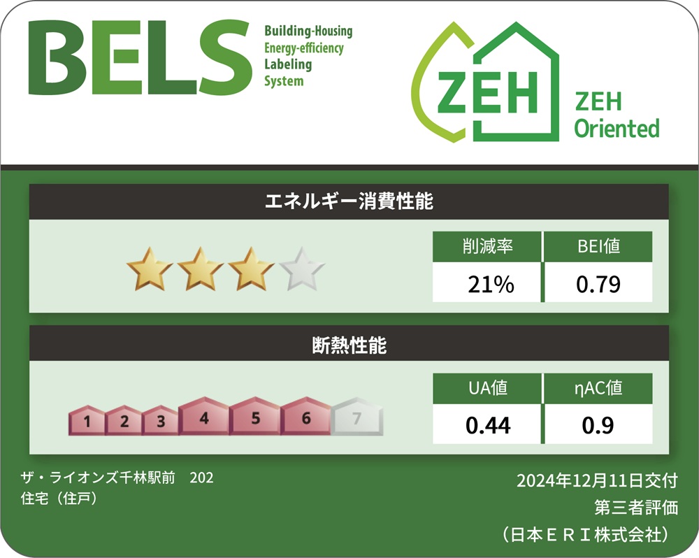 ｢ザ・ライオンズ千林駅前｣は､建物全体はもちろん、住戸ごとにZEH基準を達成した先進マンションです。
