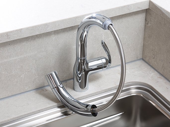 浄水器一体型タッチレスシャワー水栓