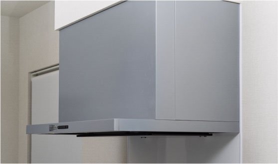ホーロー整流板付レンジフード