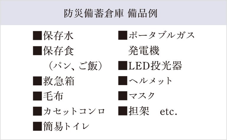 防災備蓄倉庫
