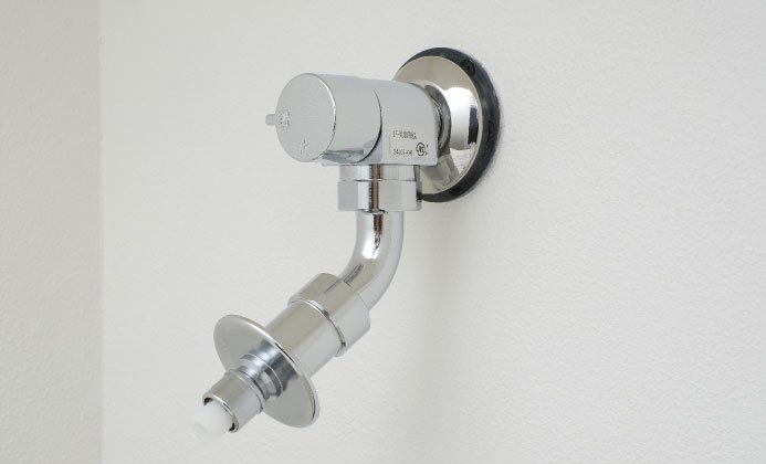 緊急止水弁付洗濯機用水栓