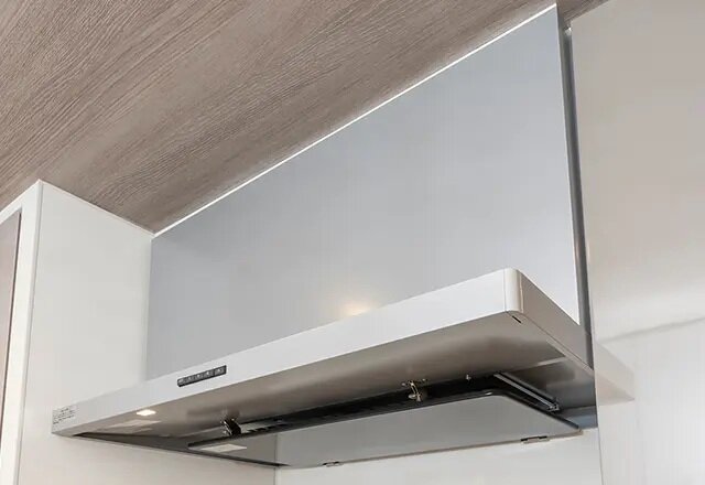 ホーロー整流板付レンジフード