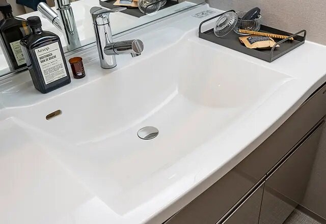 カウンター一体型スクエアボウル