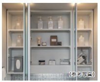 三面鏡裏収納