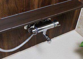 サーモスタット付混合水栓&浴室カウンター