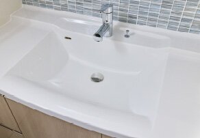 ボウル一体型洗面カウンター