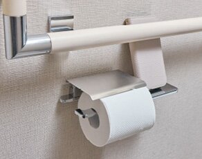 小物置付ペーパーホルダー