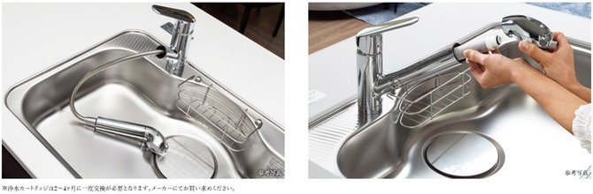 浄水機能付シャワー水栓