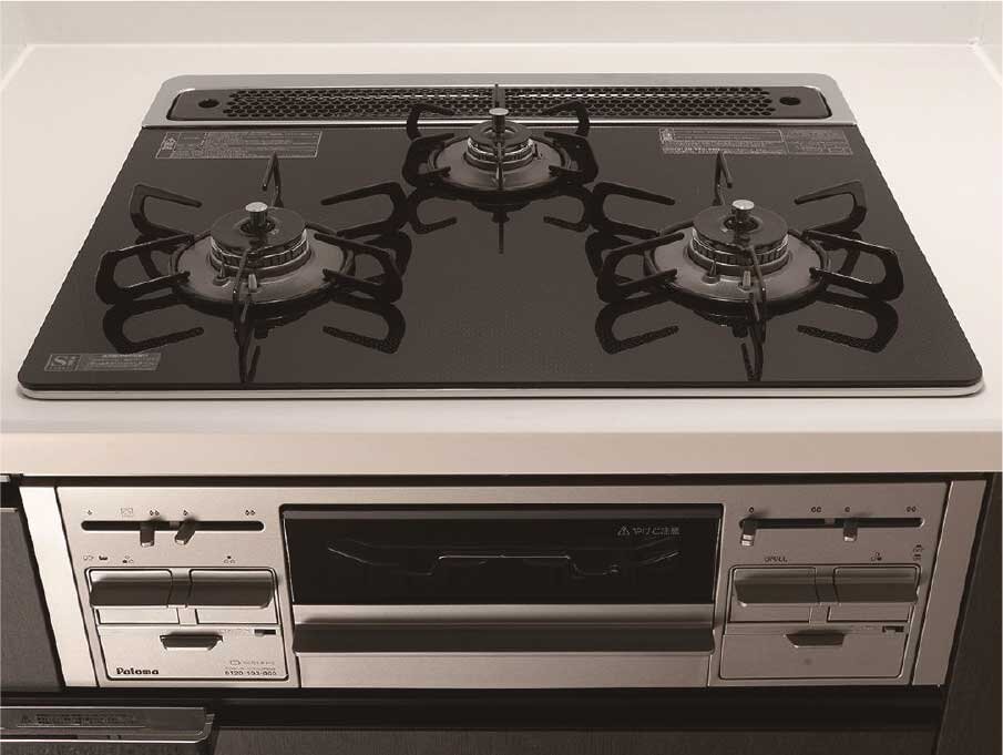 ガラストッププレートコンロ