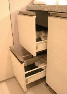 ベースキャビネット2段引き出し(メーターボックス)