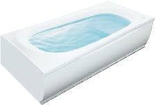 -選べる浴槽-
ゆるリラ浴槽 自然とリラックス姿勢に導く