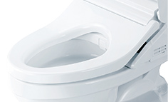 広く見えて座りやすい便座