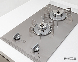 お手入れしやすい多機能ガスコンロ
