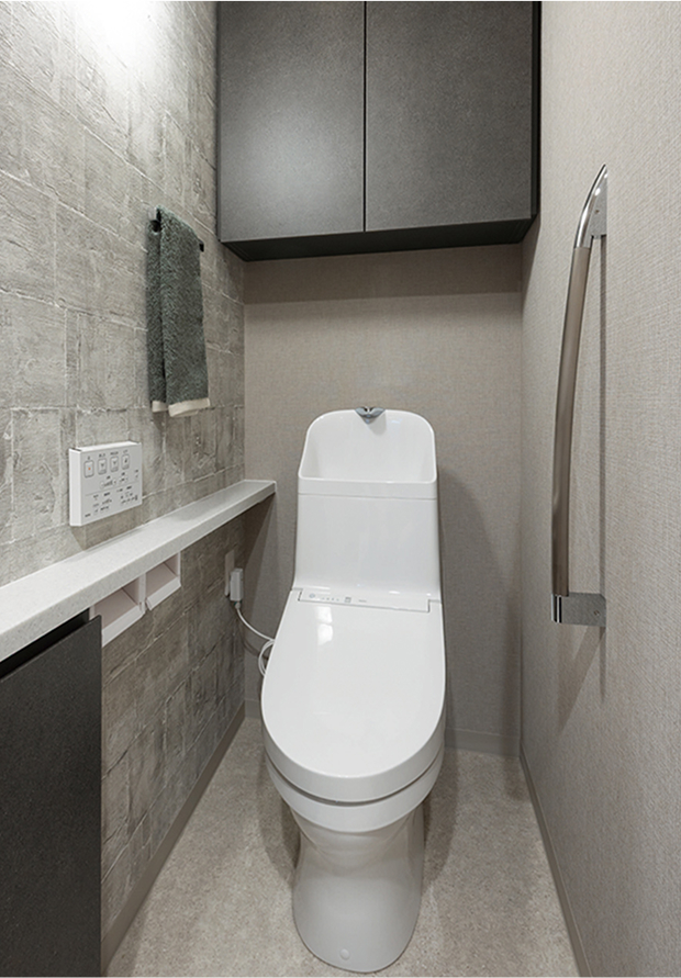 快先進のトイレ機能を備えたウォシュレット一体形便器