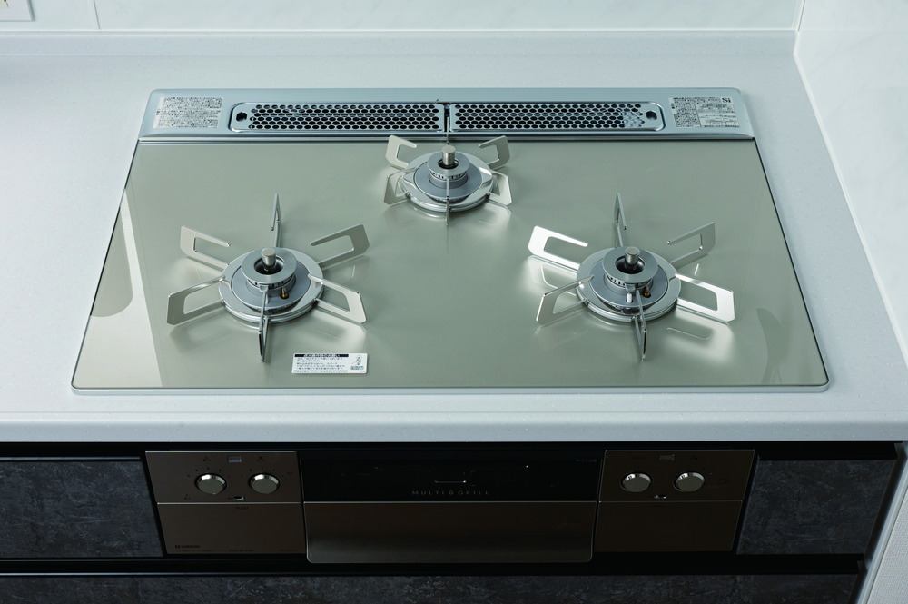 3口ガラストップコンロ