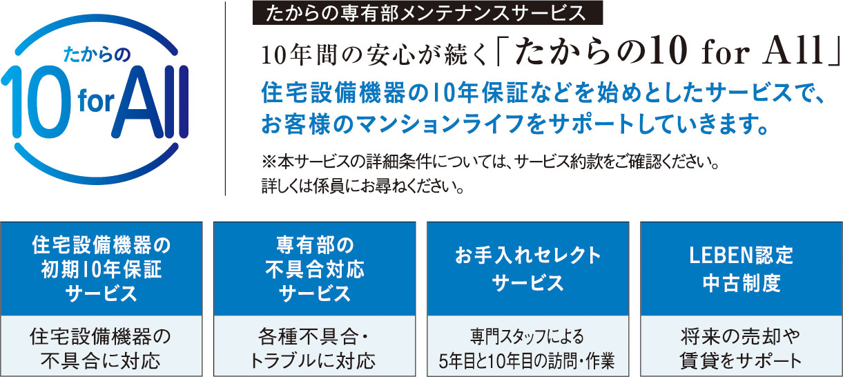 10年間の安心が続く「たからの10 for All」