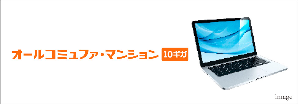 超高速光ファイバーインターネット（１０ギガ対応）／BS・110度ＣSデジタル放送