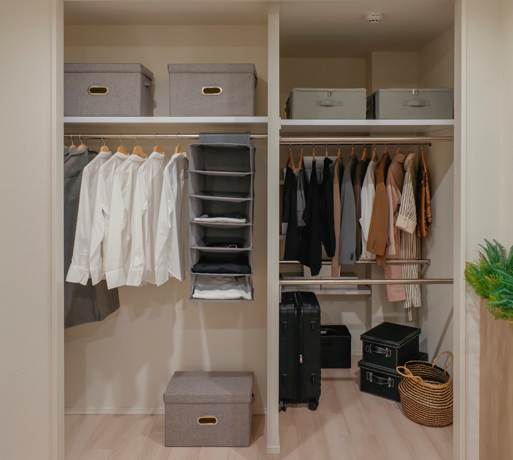 省スペース・大容量。
空間を無駄なく使い切る賢いクロゼット※。