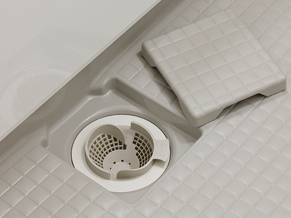 FRP床（水はけの良い床）・パッとくるりんポイ排水口